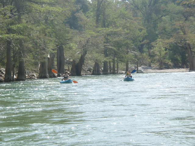 Kayaking in Boerne, Texas